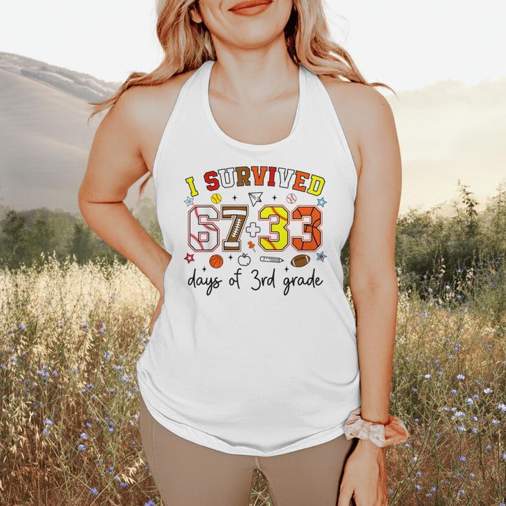 I Survived 6733 Days Baseball Football Softball 3rd Grade Flowy Tank I Survived 6733 Days Baseball Football Softball 3rd Grade Flowy Tank