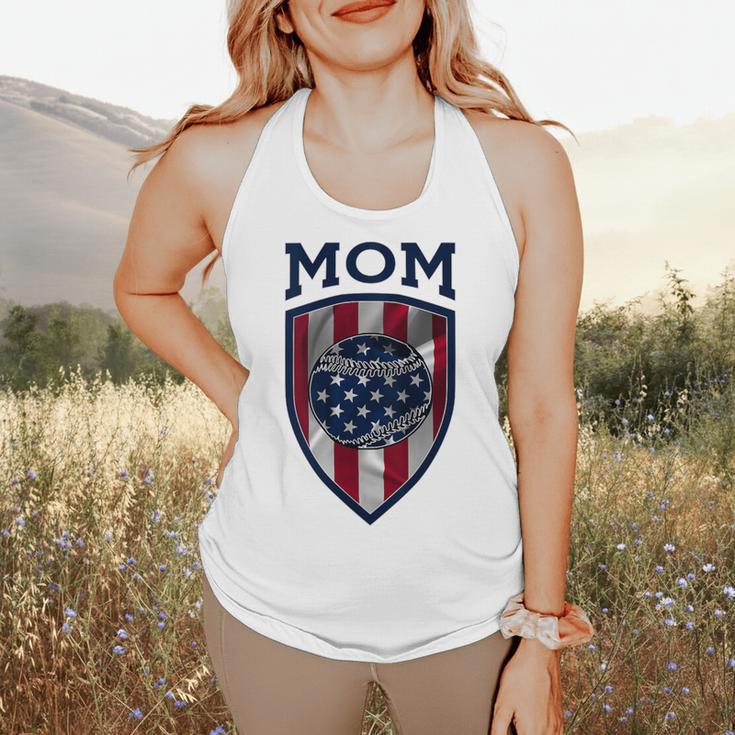 USA Mum Mother's Day Baseball Mom Flowy Tank USA Mum Mother's Day Baseball Mom Flowy Tank