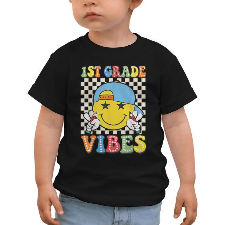 1st Grade Vibes Kids Back To School Class First Grade Boys Graphic Toddler T-Shirt