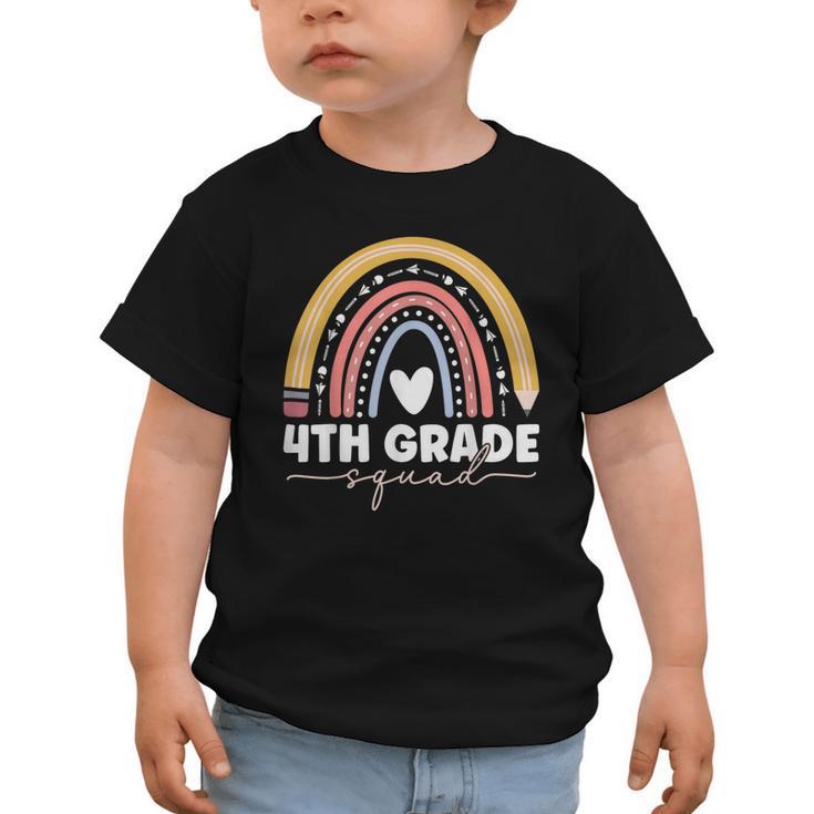 4th Grade Squad Rainbow Back To School Graphic Toddler T-Shirt