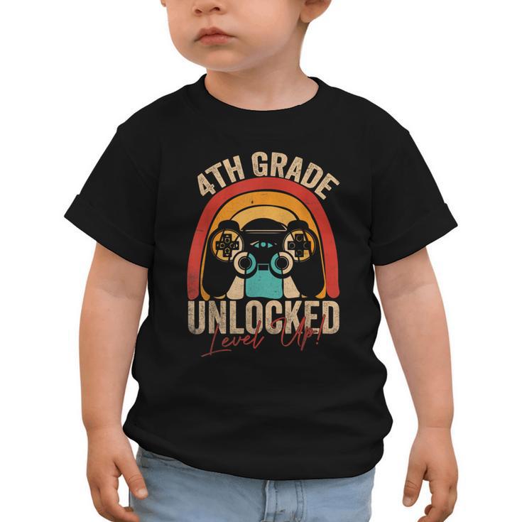 4th Grade Unlocked Level Up Gamer Back To School Fourth Graphic Toddler T-Shirt