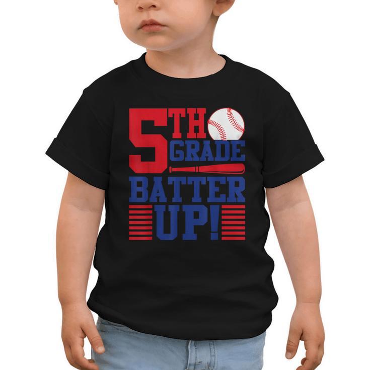 5th Grade Batter Up Back To School Fifth Grade Baseball Boys Graphic Toddler T-Shirt