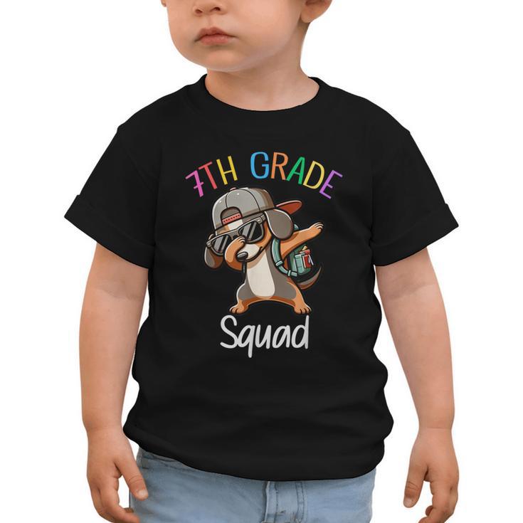 7th Grade Squad Dachshund Dabbing Kids Back To School Graphic Toddler T-Shirt