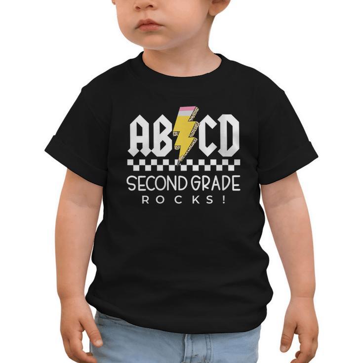 ABCD Second Grade Rocks First Day Of School Back To School Graphic Toddler T-Shirt