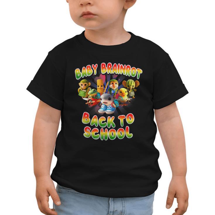 All Baby Brainrot Italian Meme Cute Back To School For Kids Graphic Toddler T-Shirt