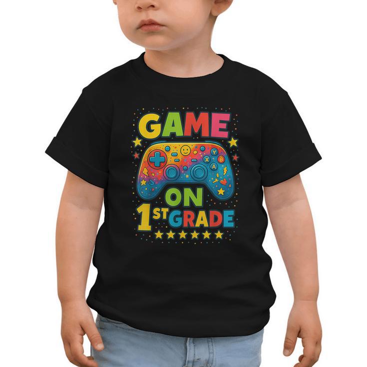 Back To School 1st Grade Boys Gamer First Day School Level Graphic Toddler T-Shirt