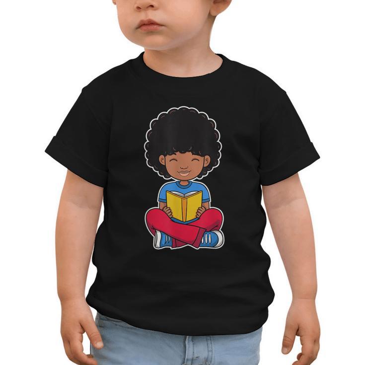 Back To School Afro African American Boy Student Graphic Toddler T-Shirt