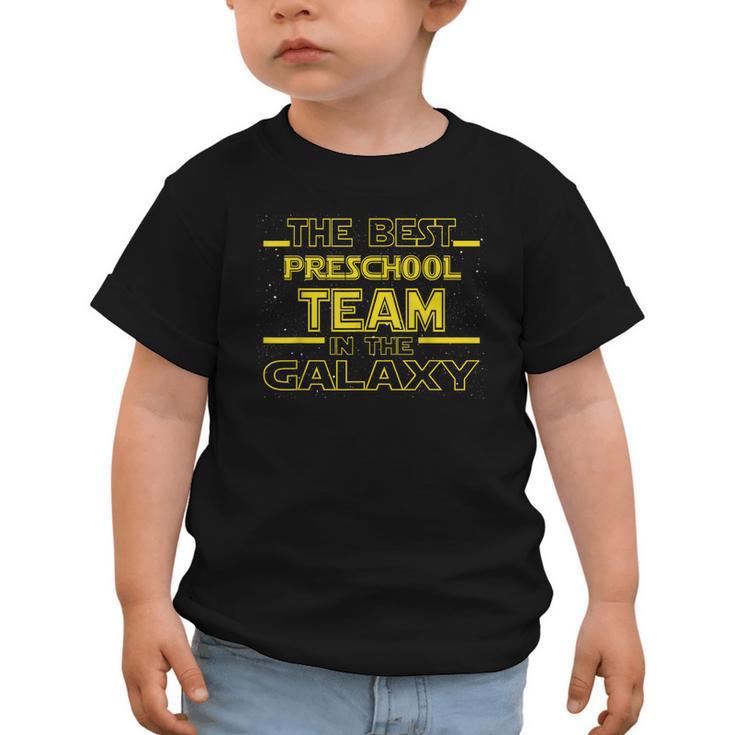 Back To School Best Preschool Team In The Galaxy Space Out Graphic Toddler T-Shirt