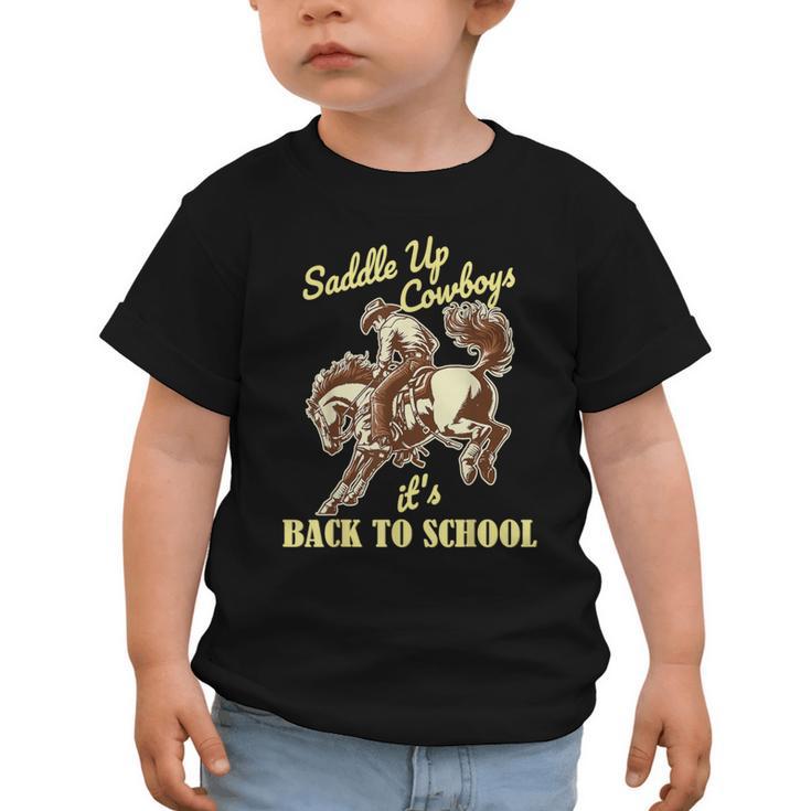 Back To School Cowboy Rodeo Country Western Saddle Up Boys Graphic Toddler T-Shirt