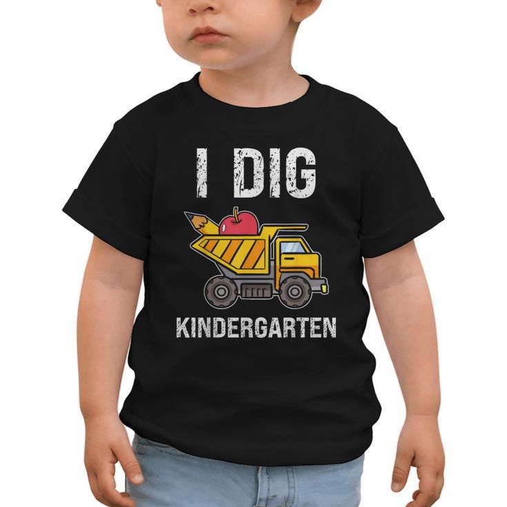 Back To School I Dig Kindergarten Dumping Truck Boys Girls Graphic Toddler T-Shirt