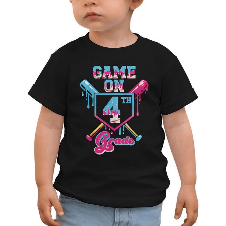 Back To School Game On Fourth Grade Baseball First Day Boys Graphic Toddler T-Shirt