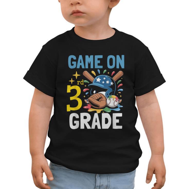 Back To School Game On Third Grade Baseball First Day Boys Graphic Toddler T-Shirt