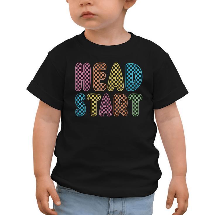 Back To School Head Start First Day Men Women Kid Checkered Graphic Toddler T-Shirt