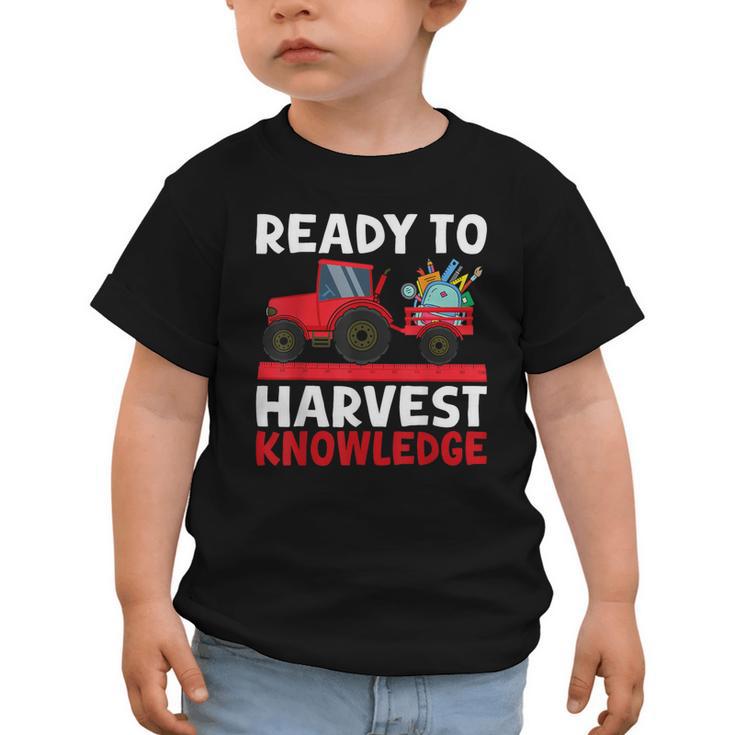 Back To School Tractor Farmer Boys First Day Of School Kids Graphic Toddler T-Shirt