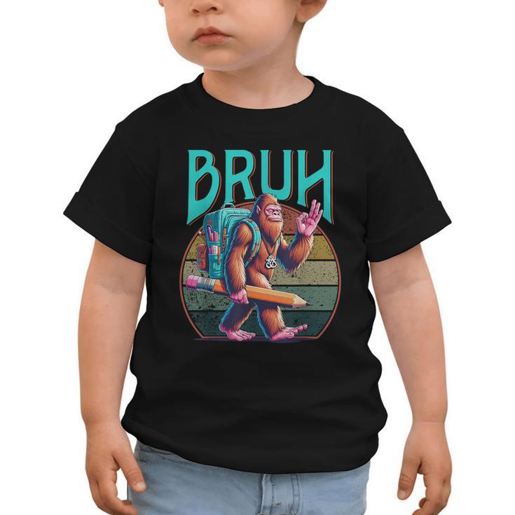 Boys Modern Bruh Big Foot Back To School Graphic Graphic Toddler T-Shirt