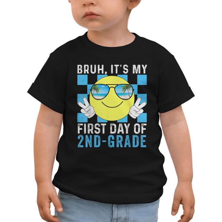 Bruh It's My First Day Of 2nd-Grade Back To School Kids Boys Graphic Toddler T-Shirt