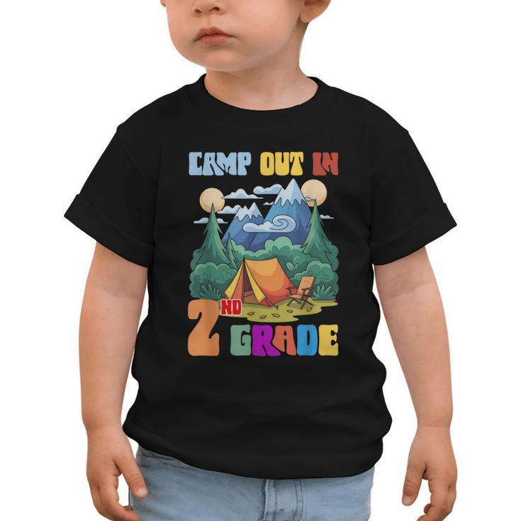 Camp Out In 2nd Grade Back To School For Camping Lover Graphic Toddler T-Shirt