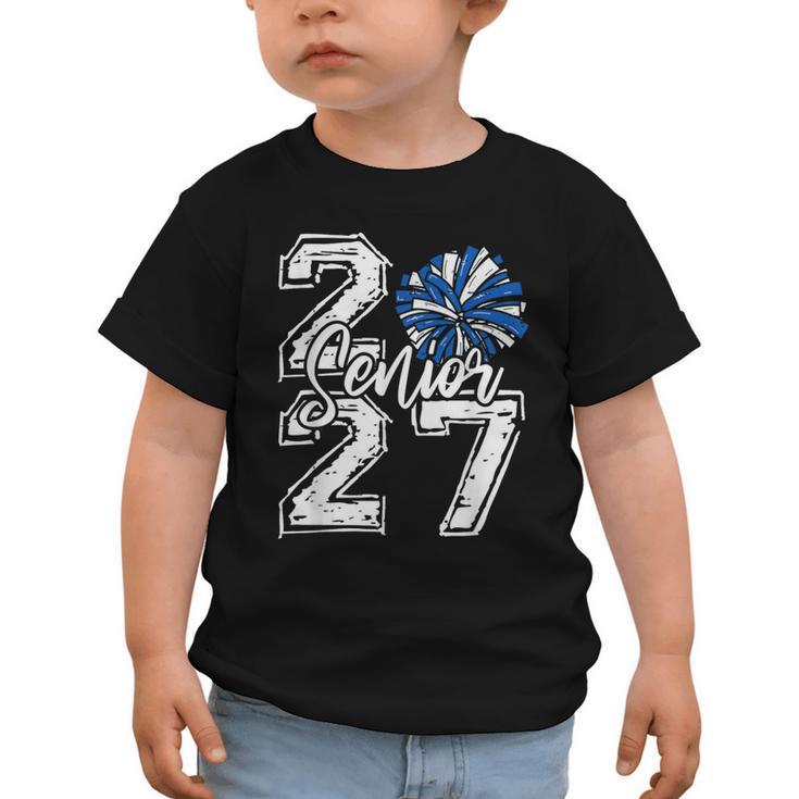 Class Of 2027 Cheer Blue Senior 2027 Back To School Graphic Toddler T-Shirt