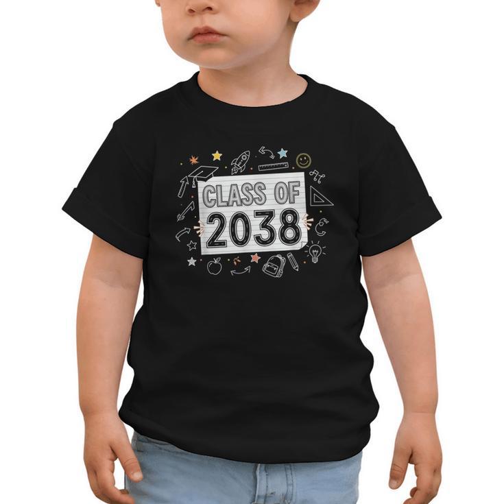 Class Of 2038 Grow Wiith Me School Back To School First Day Graphic Toddler T-Shirt