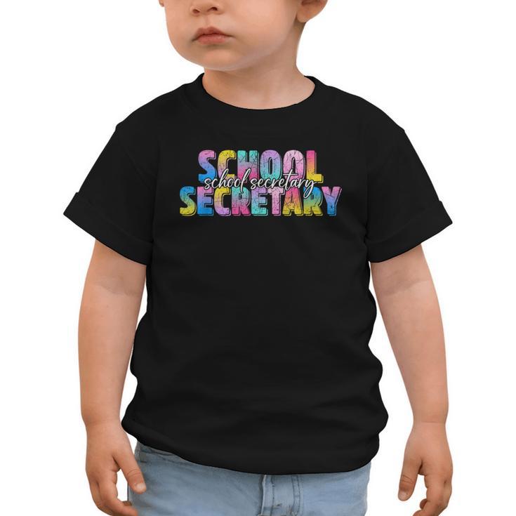Colorful School Secretary Back To School Rainbow Graphic Toddler T-Shirt