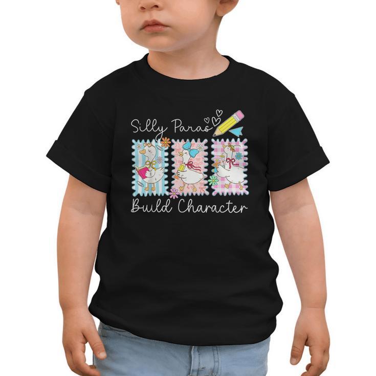 Coquette Back To School Silly Paras Build Character Graphic Toddler T-Shirt