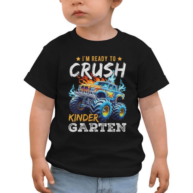 Crush Kindergarten Monster Truck Back To School Boys Graphic Toddler T-Shirt
