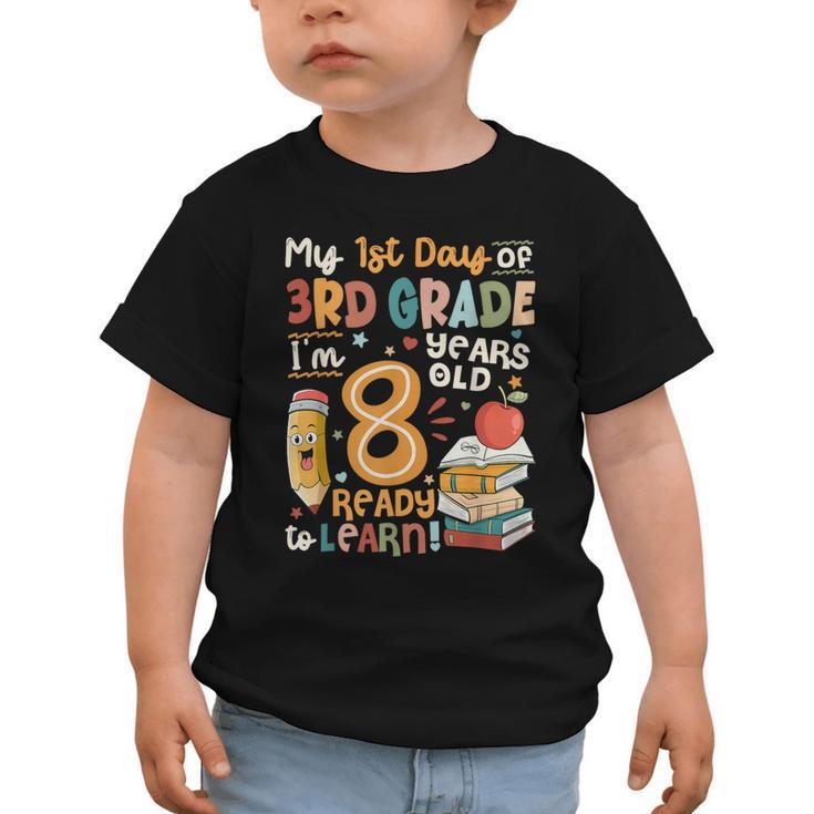 Cute My First Day Of 3rd Grade Back To School Boys Girls Graphic Toddler T-Shirt