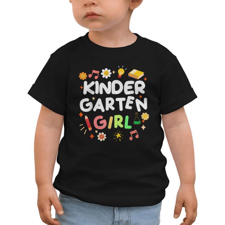 Cute Kindergarten Girl First Day Of School Back To School Graphic Toddler T-Shirt