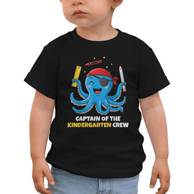 Cute Octopus Pirate Kindergarten Boys Kids Back To School Graphic Toddler T-Shirt
