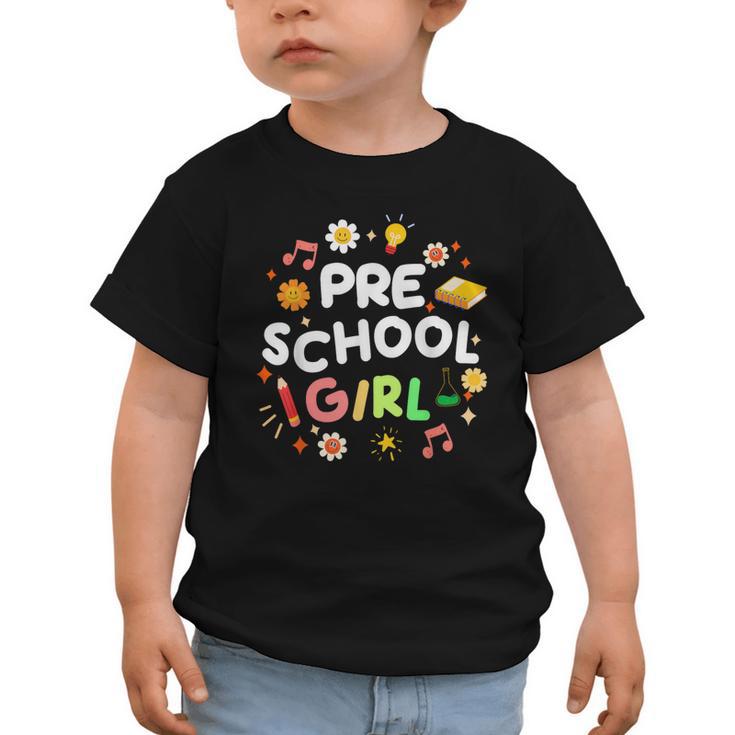 Cute Preschool Girl First Day Of School Back To School Graphic Toddler T-Shirt