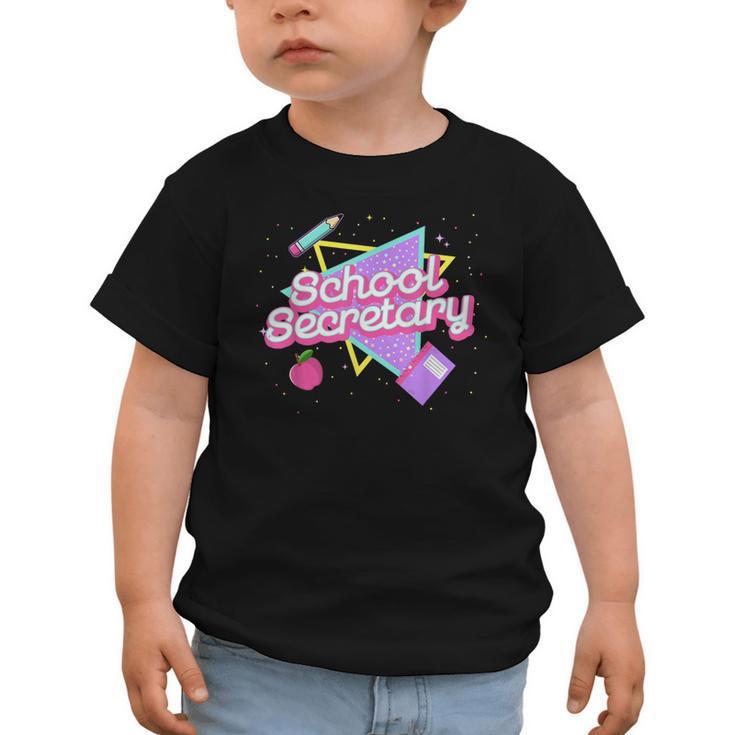 Cute School Secretary Shirt 80's 90's Back To School Graphic Toddler T-Shirt