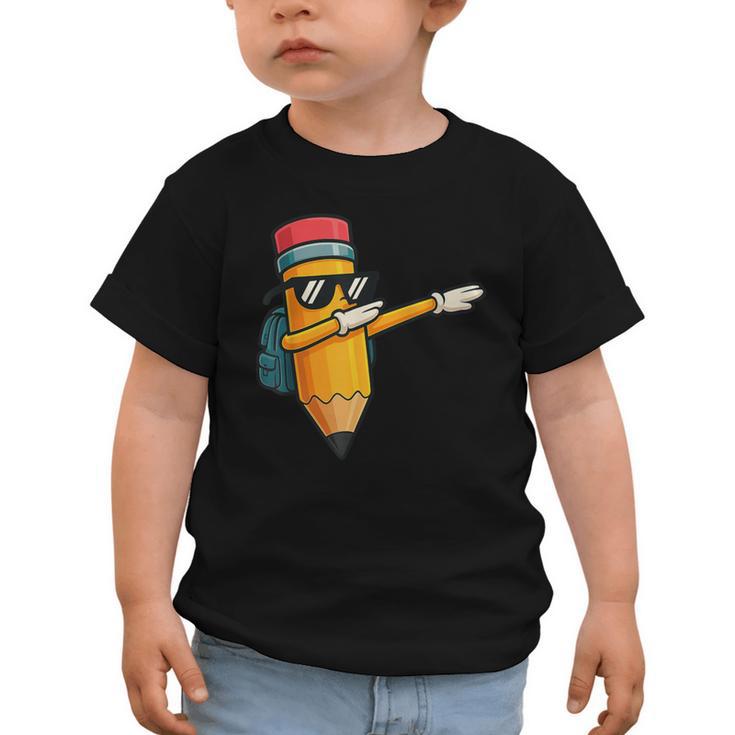 Dabbing Pencil Dancing Back To School First Day Student Boys Graphic Toddler T-Shirt