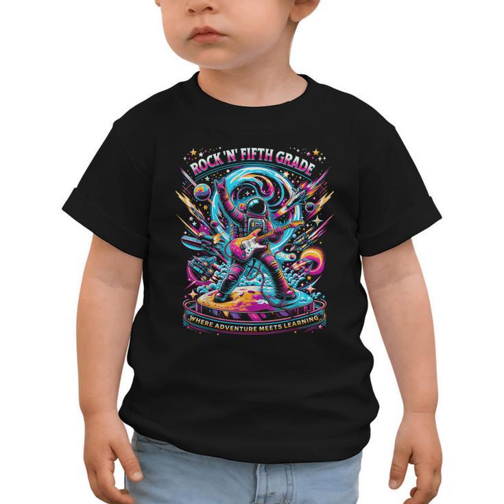 Fifth Grade Back To School Space Rocket Astronaut Graphic Toddler T-Shirt