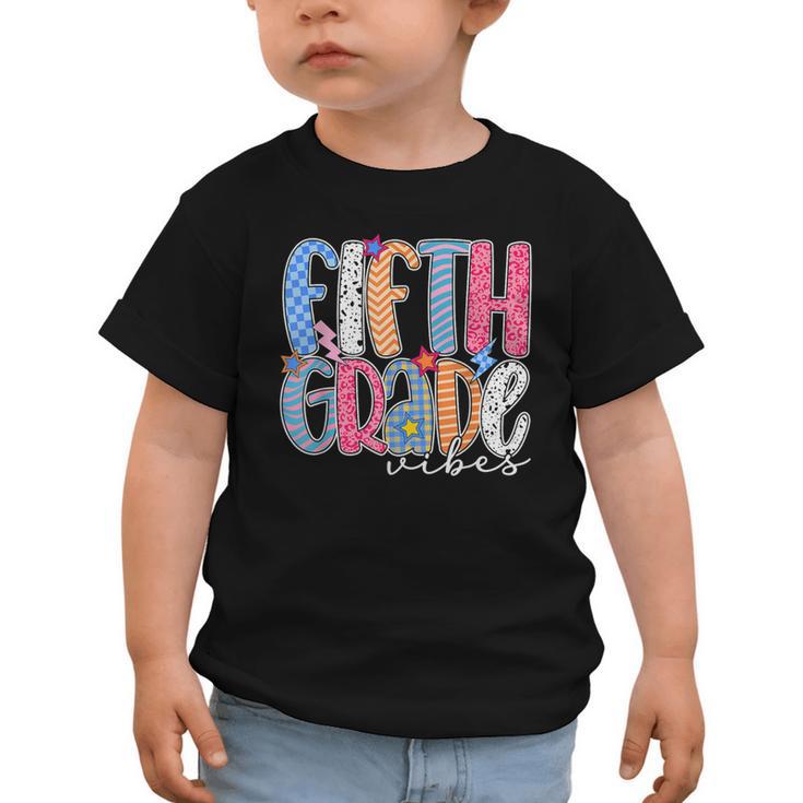 Fifth Grade Vibes 5th Grade Team Retro Back To School Graphic Toddler T-Shirt