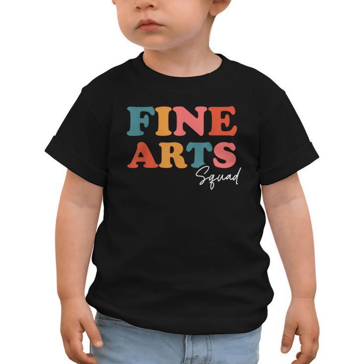 Fine Arts Squad Boho Cute Back To School Fine Arts Graphic Toddler T-Shirt
