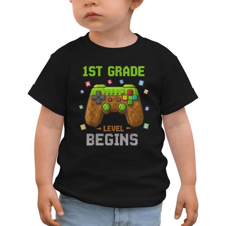 First Day Of 1st Grade Level Begins Back To School Boy Graphic Toddler T-Shirt
