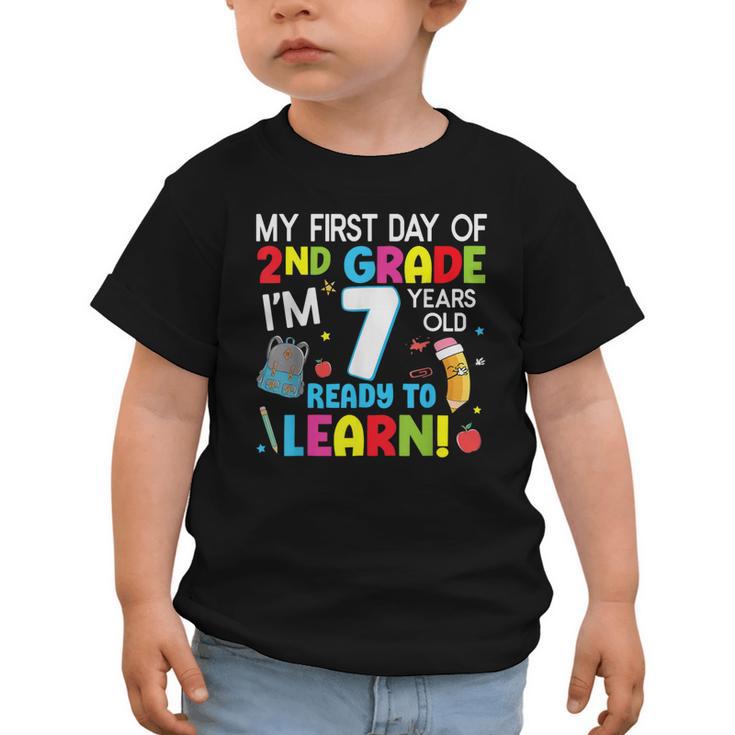 My First Day Of 2nd Grade Back To School 2nd Grade Girls Boy Graphic Toddler T-Shirt