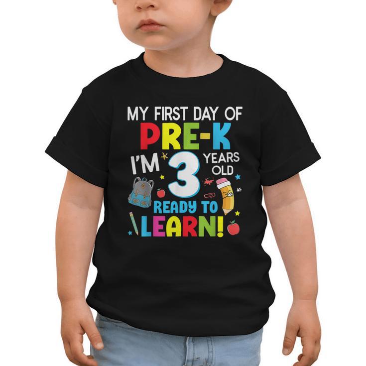 My First Day Of Pre-k Back To School Preschool Girls Boys Graphic Toddler T-Shirt