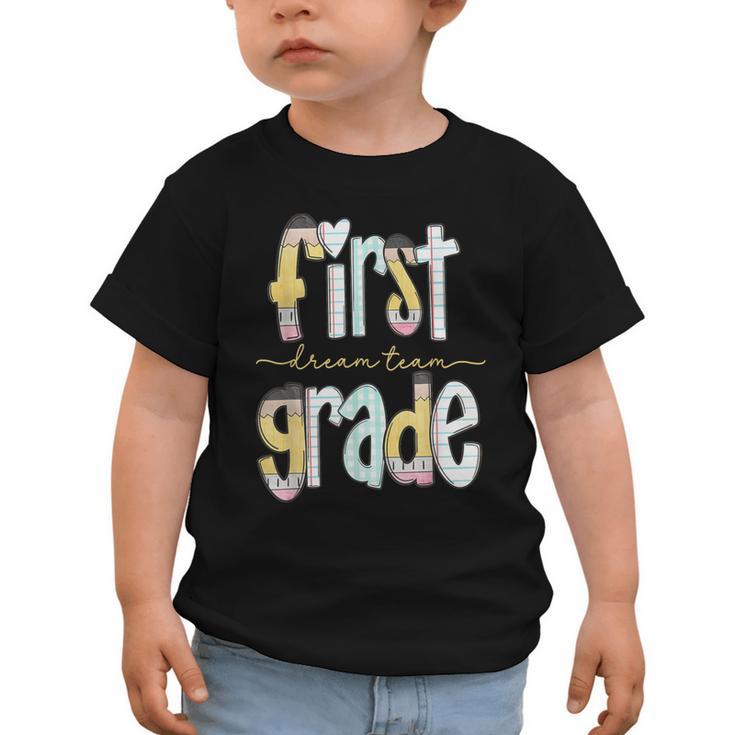 First Grade Dream Team Pencil Back To School Boys Girls Graphic Toddler T-Shirt
