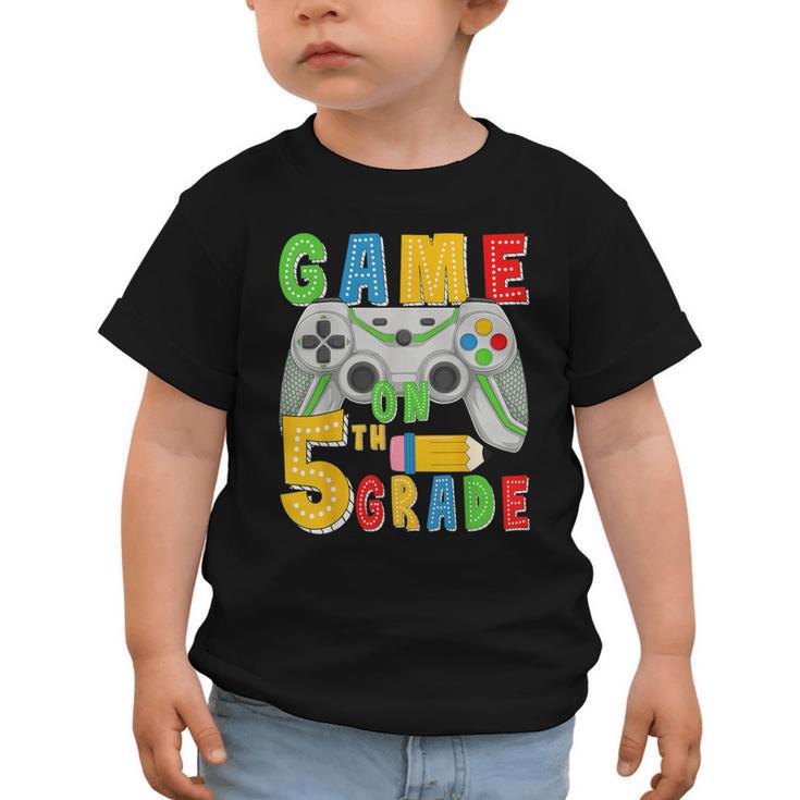 Game On Fifth Grade Back To School Gamer 5th Grade Boys Kids Graphic Toddler T-Shirt