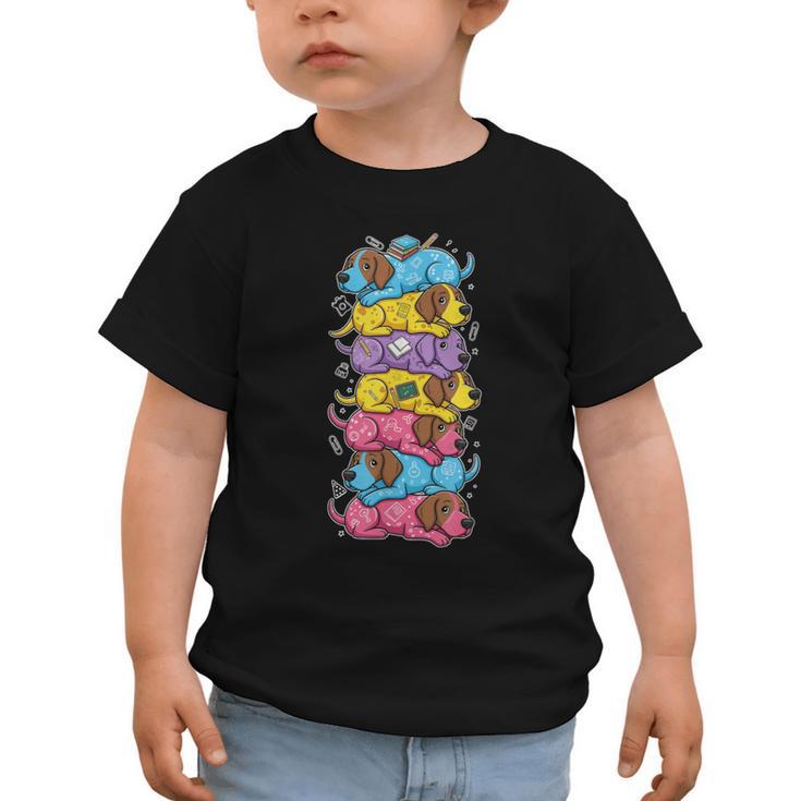 German Shorthaired Pointer Rainbow Back To School Boys Girls Graphic Toddler T-Shirt
