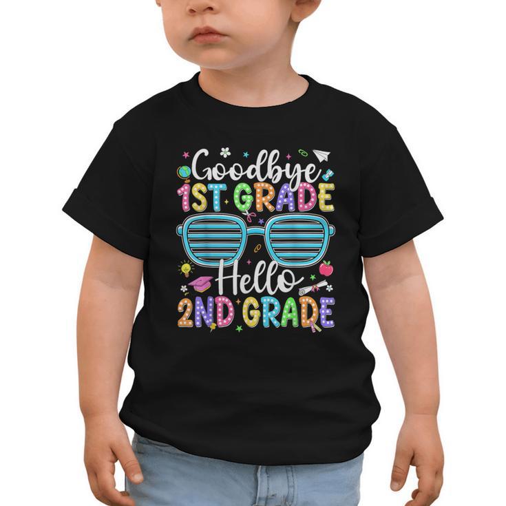 Goodbye 1st Grade Hello 2nd Grade Graduation Back To School Graphic Toddler T-Shirt
