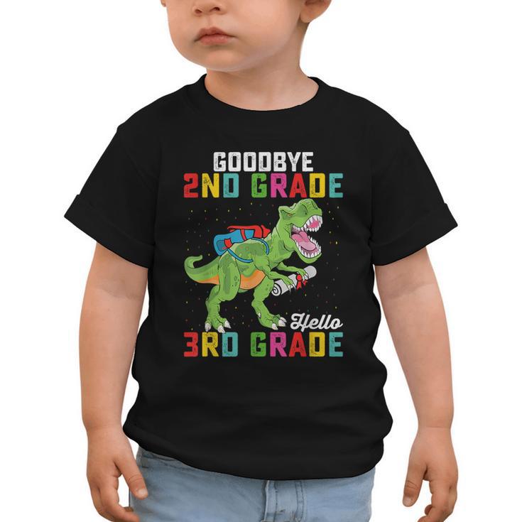 Goodbye 2nd Grade Hello 3rd Grade T Rex Back To School Graphic Toddler T-Shirt