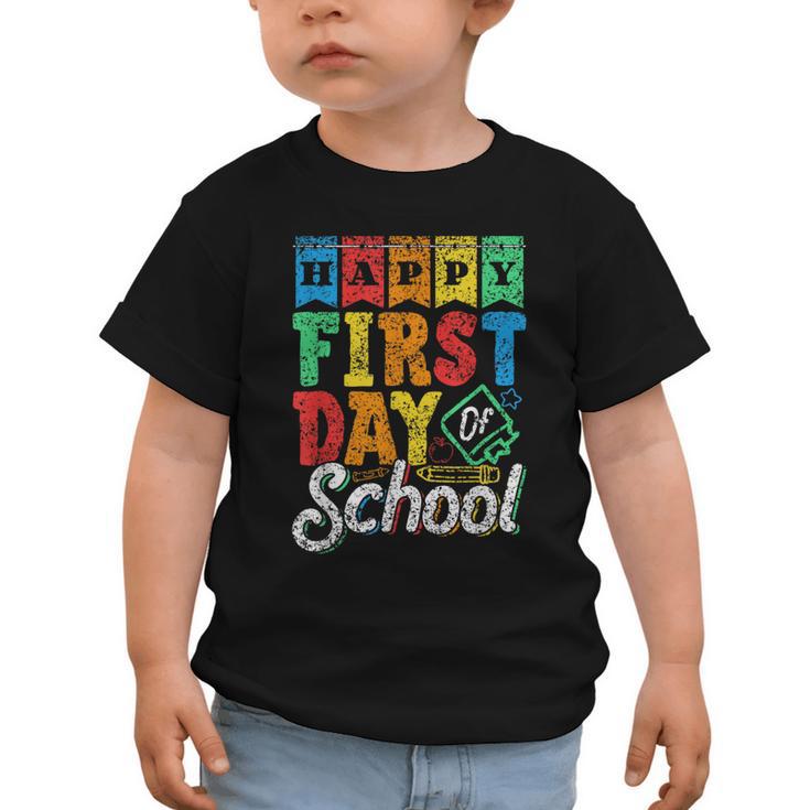 Happy First Day Of School Pupil Kids Grade Back To School 1 Graphic Toddler T-Shirt