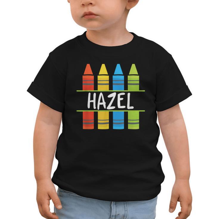 Hazel Crayon Back To School Kids Graphic Toddler T-Shirt