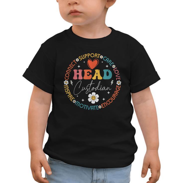 Head Custodian Appreciation Week Back To School Retro Groovy Graphic Toddler T-Shirt