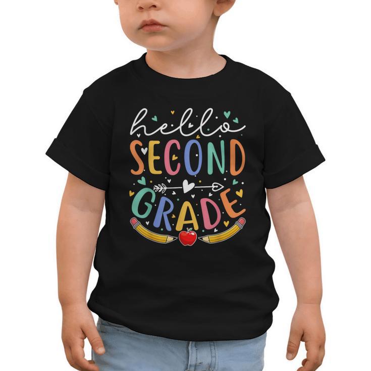 Hello 2nd Grade Tshirt Second Grade Back To School Graphic Toddler T-Shirt