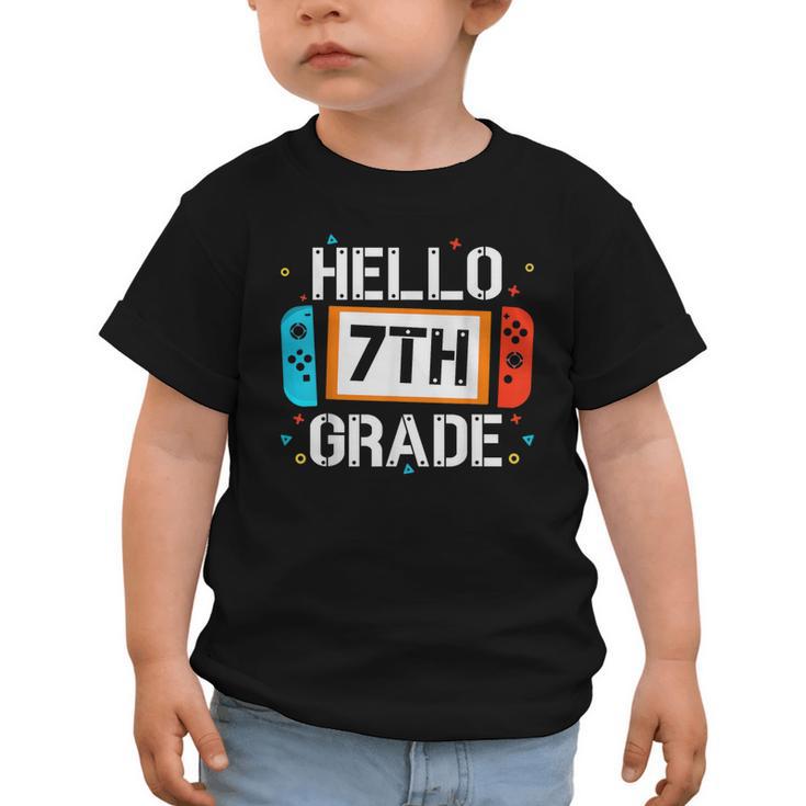 Hello 7th Grade Back To School Video Game Seventh Grade Boys Graphic Toddler T-Shirt