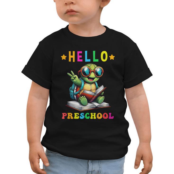 Hello Turtle Lovers From Back To School For Boys And Girls Graphic Toddler T-Shirt