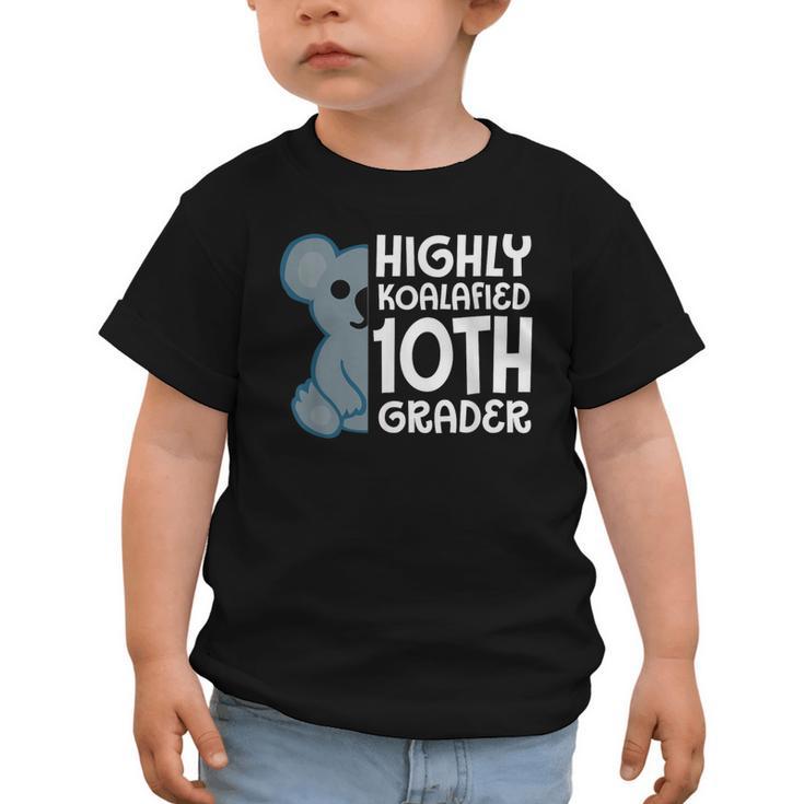 Highly Koalafied 10th Grader Koala Back To School Graphic Toddler T-Shirt